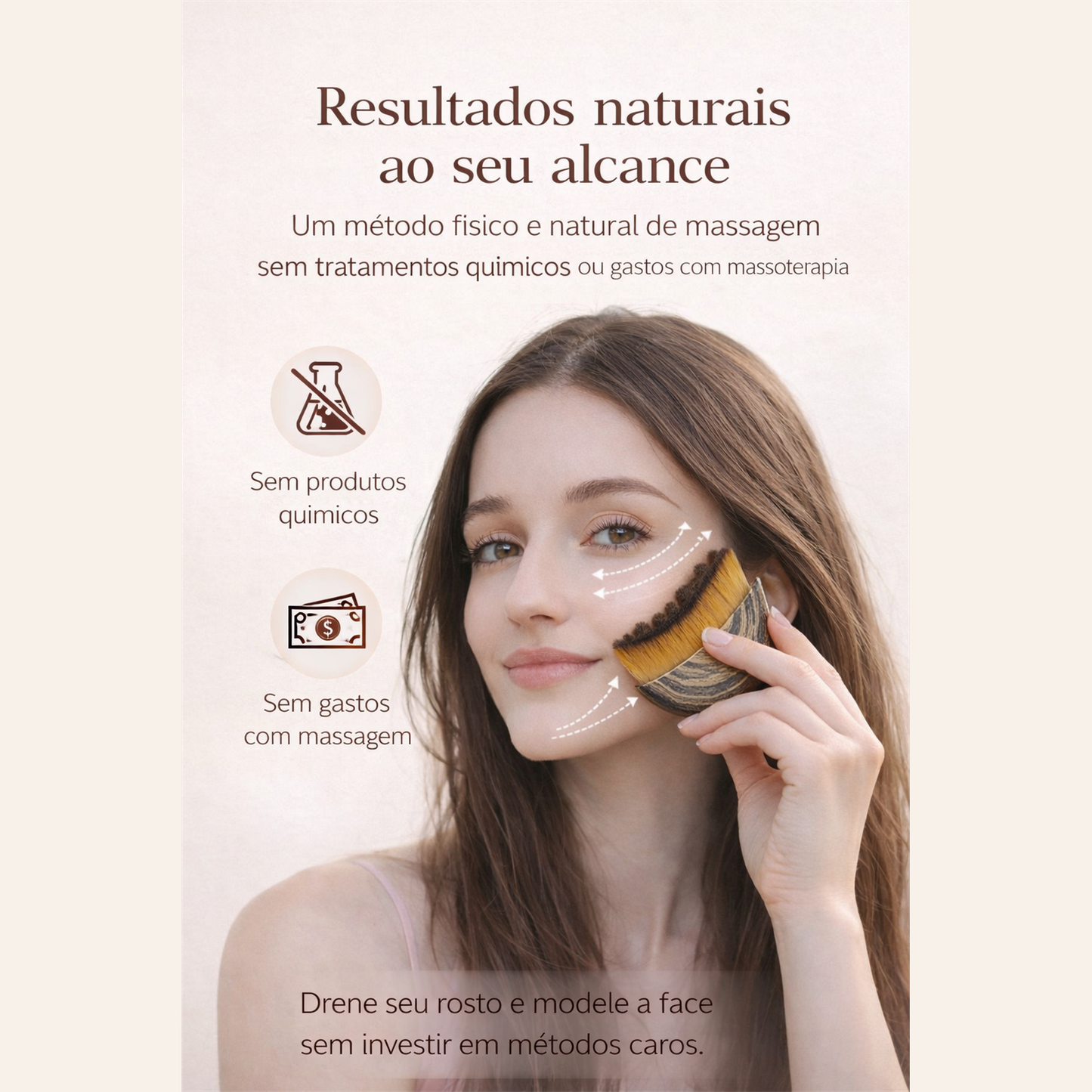 Escova facial Zenlart para rotina natural