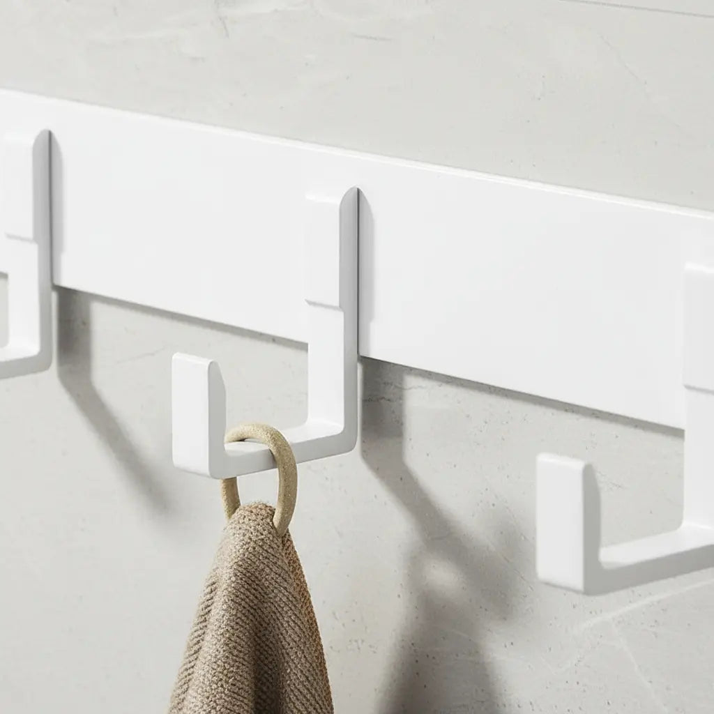 Cor: Branco | Cabideiro de Aluminio Minimalista Zenlart