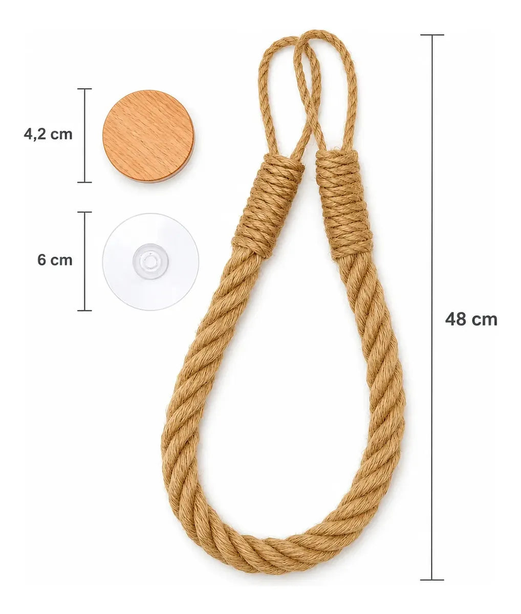 Imagem 8 de 8 de Porta Papel Higiênico Artesanal Rústico De Corda Canhâmo