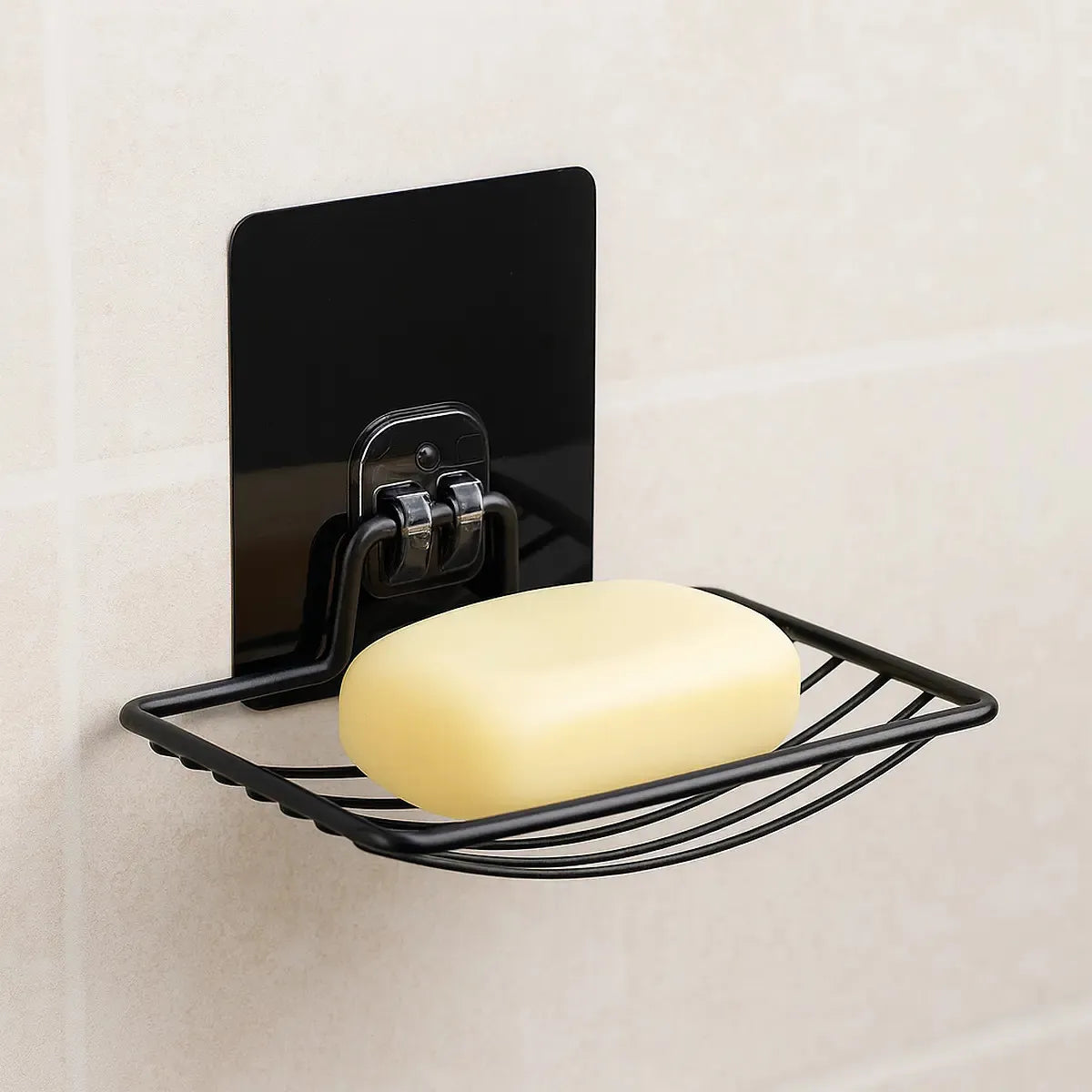 Cor: Preto | Saboneteira de Inox para Parede Zenlart