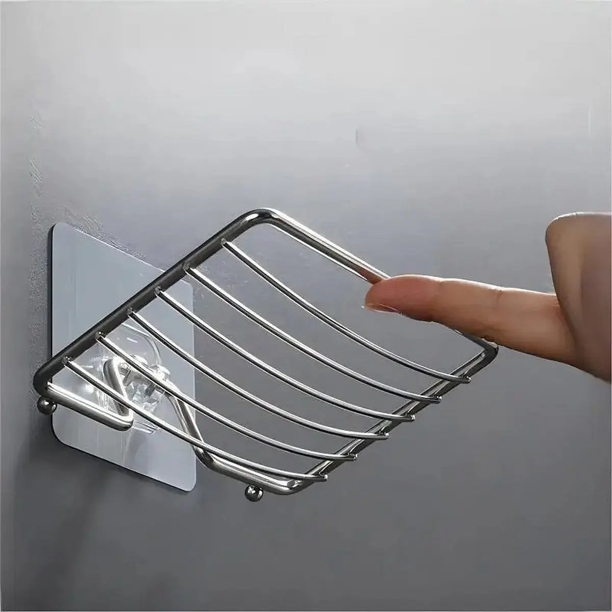 Cor: Prata | Saboneteira de Inox para Parede Zenlart