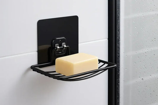 Cor: Preto | Saboneteira de Inox para Parede Zenlart