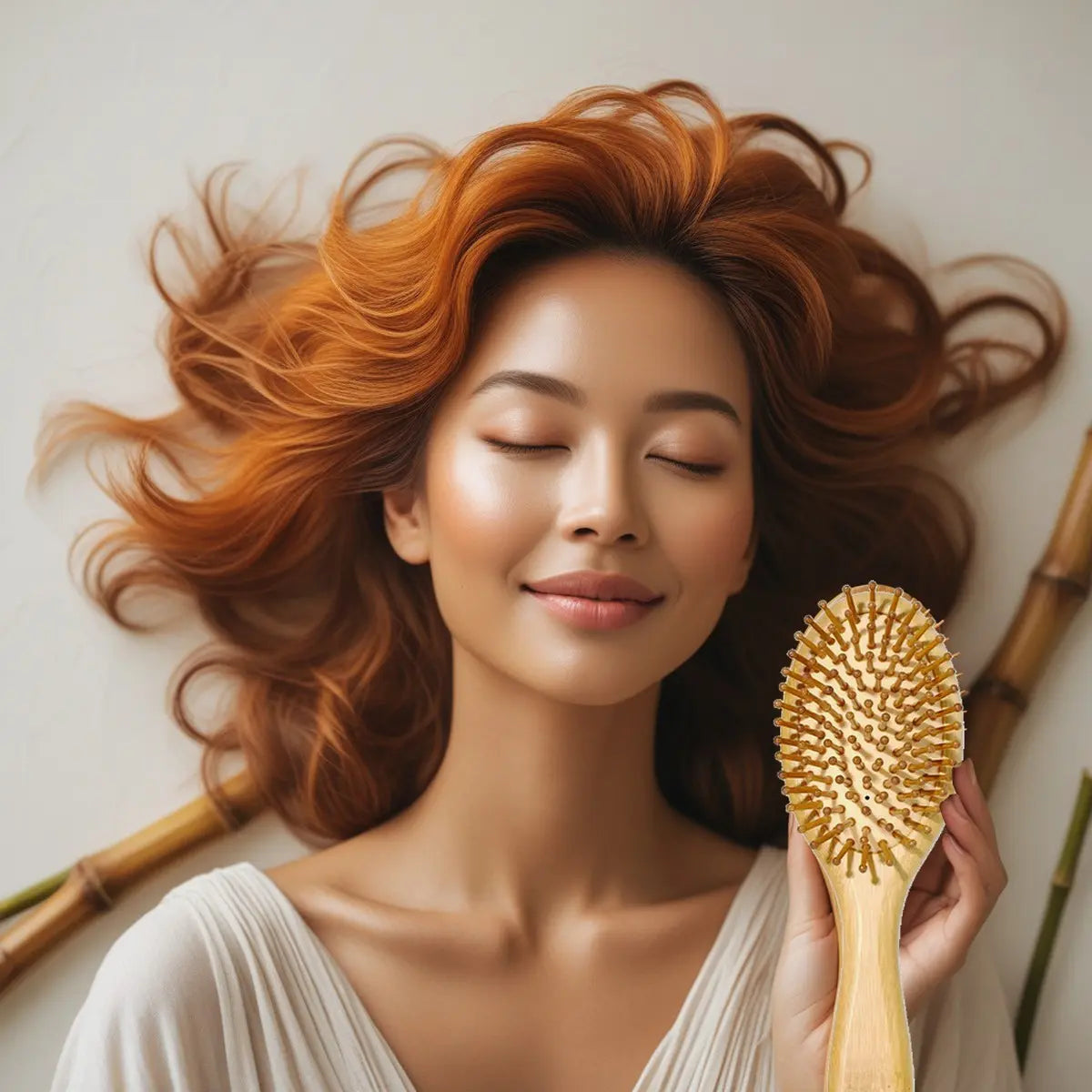 Escova de Cabelo de Bambu Zenlart