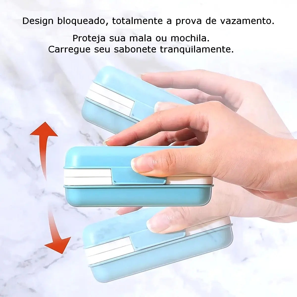 Cor: Azul | Porta Sabonete de Viagem Zenlart