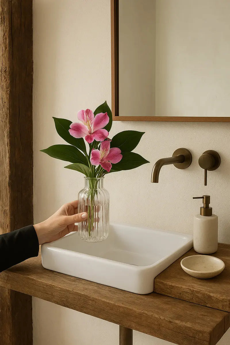 Cor: Branca | Alstroemeria Artificial Decorativa Zenlart