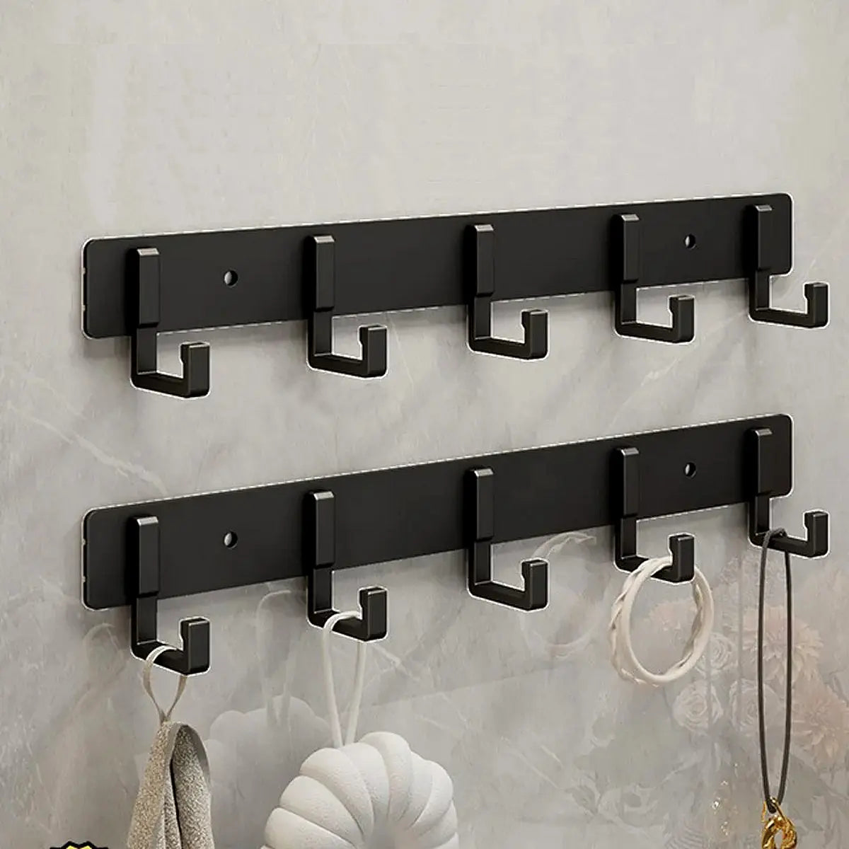 Cor: Preto | Cabideiro de Aluminio Minimalista Zenlart