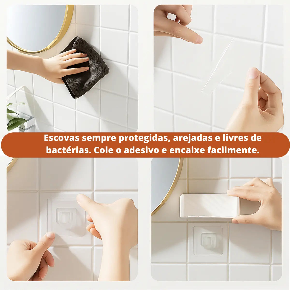 Suporte Porta Escova de Dente Zenlart