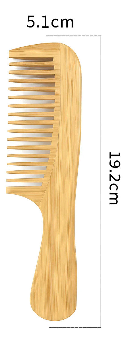 Kit com 10 Pentes de Madeira Faia Zenlart Antifrizz