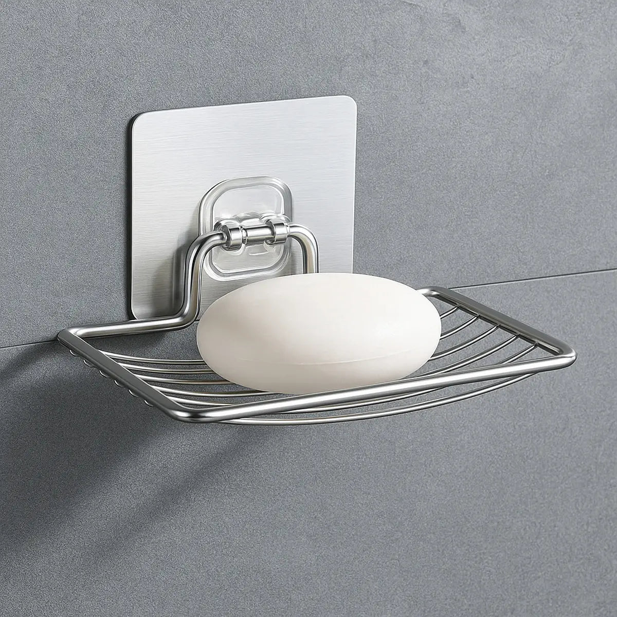 Cor: Prata | Saboneteira de Inox para Parede Zenlart