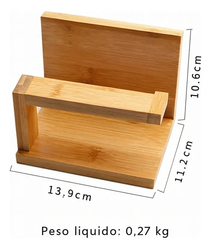 Imagem 7 de 7 de Suporte Toalha E Papel Higiênico 100% Bambu - Zenlart Bambu