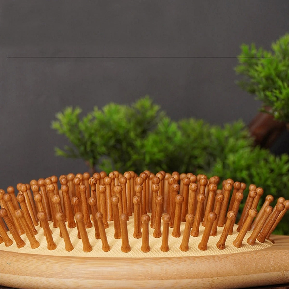 Escova de Cabelo e Barba Zenlart. 100% Bambu