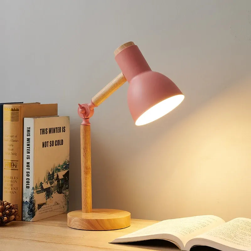 Luminaria de mesa nordica rosa Zenlart