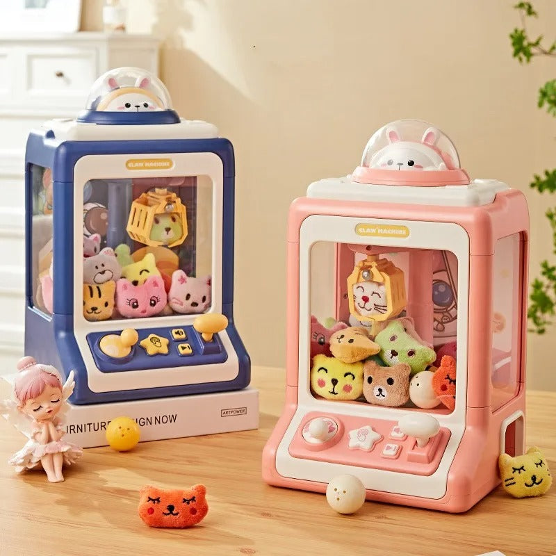 Mini Máquina Pega Bichinhos - Brinquedo Educativo com Luzes e Música