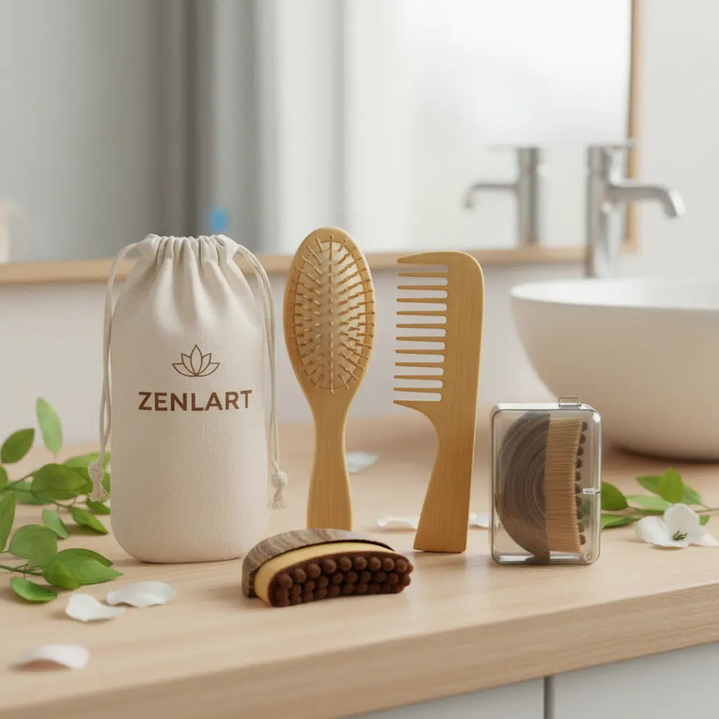 Kit cuidados naturais para cabelo e rosto Zenlart