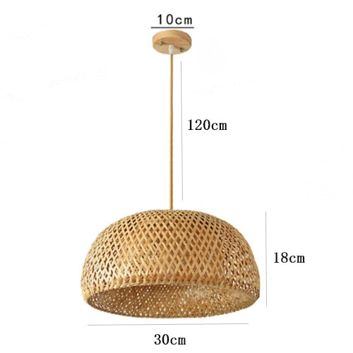 Lustre Pendente de Fibra de Rattan